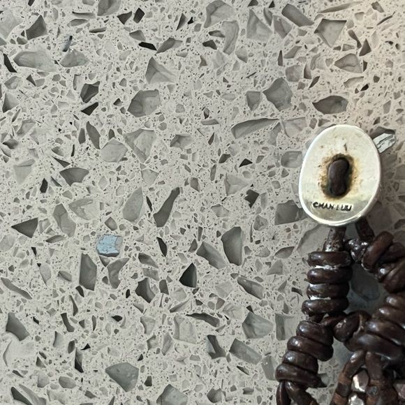 Chan lu Brown leather Silver beads Braided Bracelet - Picture 4 of 7